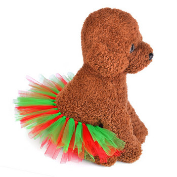 Νέο Summer Princess Pet Dog Νυφικό Γλυκό σκυλί δικτυωτό φούστα Ρούχα Pet Tutu Φούστα Χριστουγεννιάτικη αποκριάτικη στολή 30E