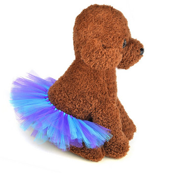 Νέο Summer Princess Pet Dog Νυφικό Γλυκό σκυλί δικτυωτό φούστα Ρούχα Pet Tutu Φούστα Χριστουγεννιάτικη αποκριάτικη στολή 30E
