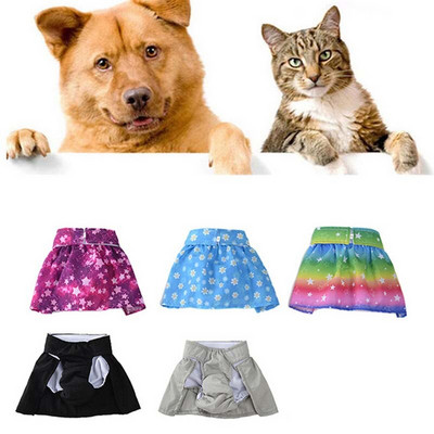 Female Dog Shorts Pet Dog Cotton Diaper Sanitary Dress Physiological Pants Skirt Menstrual Safety Panties Cute Puppy Underwear