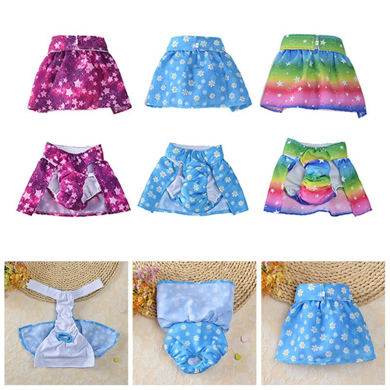 Emane koera lühikesed püksid Lemmiklooma koera puuvillane mähe sanitaarkleit Füsioloogilised püksid seelik menstruatsioonikaitse aluspüksid armas kutsika aluspesu