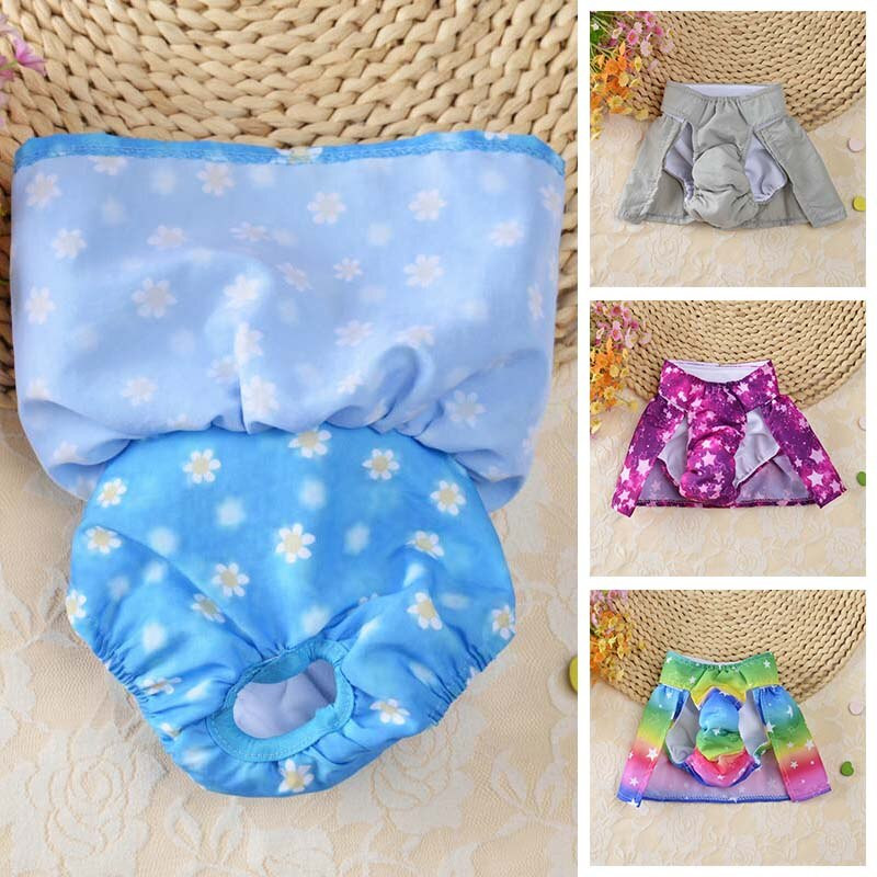 Emane koera lühikesed püksid Lemmiklooma koera puuvillane mähe sanitaarkleit Füsioloogilised püksid seelik menstruatsioonikaitse aluspüksid armas kutsika aluspesu