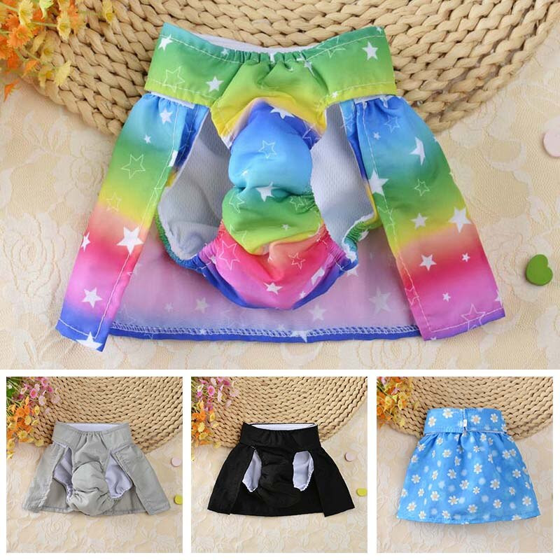 Emane koera lühikesed püksid Lemmiklooma koera puuvillane mähe sanitaarkleit Füsioloogilised püksid seelik menstruatsioonikaitse aluspüksid armas kutsika aluspesu