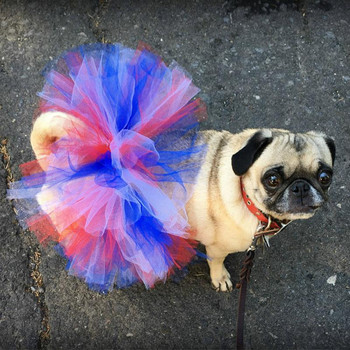 Pet Princess Φούστες Μαλακό φόρεμα μπουλντόγκ Cosplay για Μικρό Pet Mesh Σκύλος Φούστα Tutu Πριγκίπισσα Pet Φούστα Σκύλος Στολή