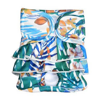 Pantaloni fiziologici pentru câini Scutece sanitare lavabile în stil plajă Pantaloni scurți pentru câini pentru femeie Lenjerie de corp Slip pentru câini Chiloți sanitari