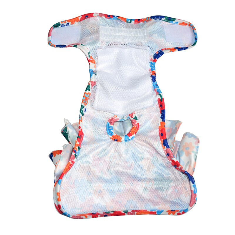 Pantaloni fiziologici pentru câini Scutece sanitare lavabile în stil plajă Pantaloni scurți pentru câini pentru femeie Lenjerie de corp Slip pentru câini Chiloți sanitari