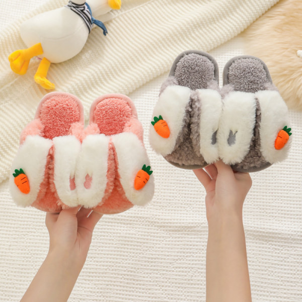 Papuci de casa pentru copii pentru fete cu element 3D