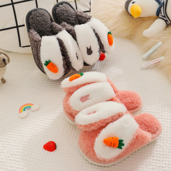 Papuci de casa pentru copii pentru fete cu element 3D