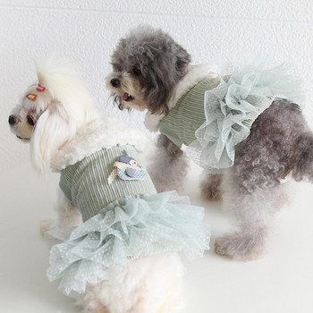 Ρούχα για κατοικίδια Αξιολάτρευτη εμφάνιση Μικρό σκυλί Πριγκίπισσα Φούστα Ρούχα Διακόσμηση Φόρεμα για σκύλους Υπέροχο