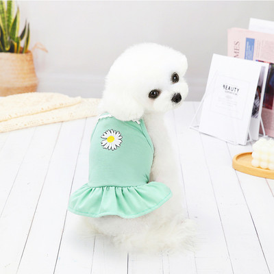 Armastus Daisy Seelik Lemmiklooma koera riided Mood Kleit Riietus Koerad Super Väike kostüüm Armas Puuvillane Chihuahua Suvine Lemmiklooma Pitsiriided