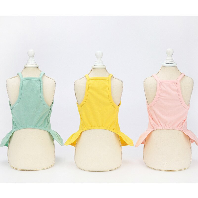 Armastus Daisy Seelik Lemmiklooma koera riided Mood Kleit Riietus Koerad Super Väike kostüüm Armas Puuvillane Chihuahua Suvine Lemmiklooma Pitsiriided