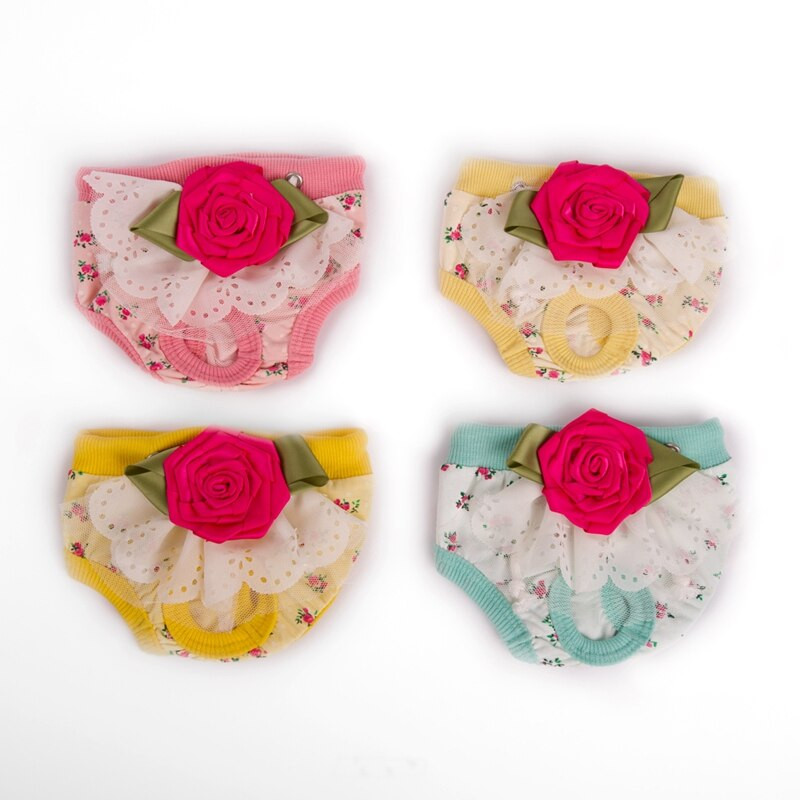 Nové fyziologické nohavice pre domáce zvieratá pre psov, fyziologické nohavice pre domáce zvieratá, menštruačné nohavice pre domáce zvieratá, spodná bielizeň, sladké farebné 4 farby