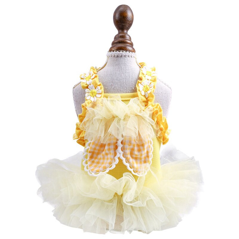 Letné oblečenie pre domáce zvieratá, bodkované šaty pre psov, sukňa, letné princeznovské svadobné šaty pre psov, oblečenie pre psy, sukne pre šteniatka, šaty pre domáce zvieratá a mačky