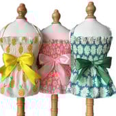 Mielas šuns sijonas Saldi Pet Sling suknelė Kvėpuojanti šunų rūbai Vasaros princesės katės suknelės lankelis katėms Naminių gyvūnų reikmenys