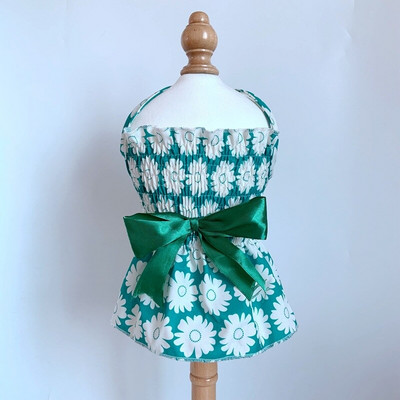 Mielas šuns sijonas Saldi Pet Sling suknelė Kvėpuojanti šunų rūbai Vasaros princesės katės suknelės lankelis katėms Naminių gyvūnų reikmenys