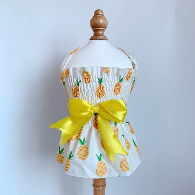 Mielas šuns sijonas Saldi Pet Sling suknelė Kvėpuojanti šunų rūbai Vasaros princesės katės suknelės lankelis katėms Naminių gyvūnų reikmenys