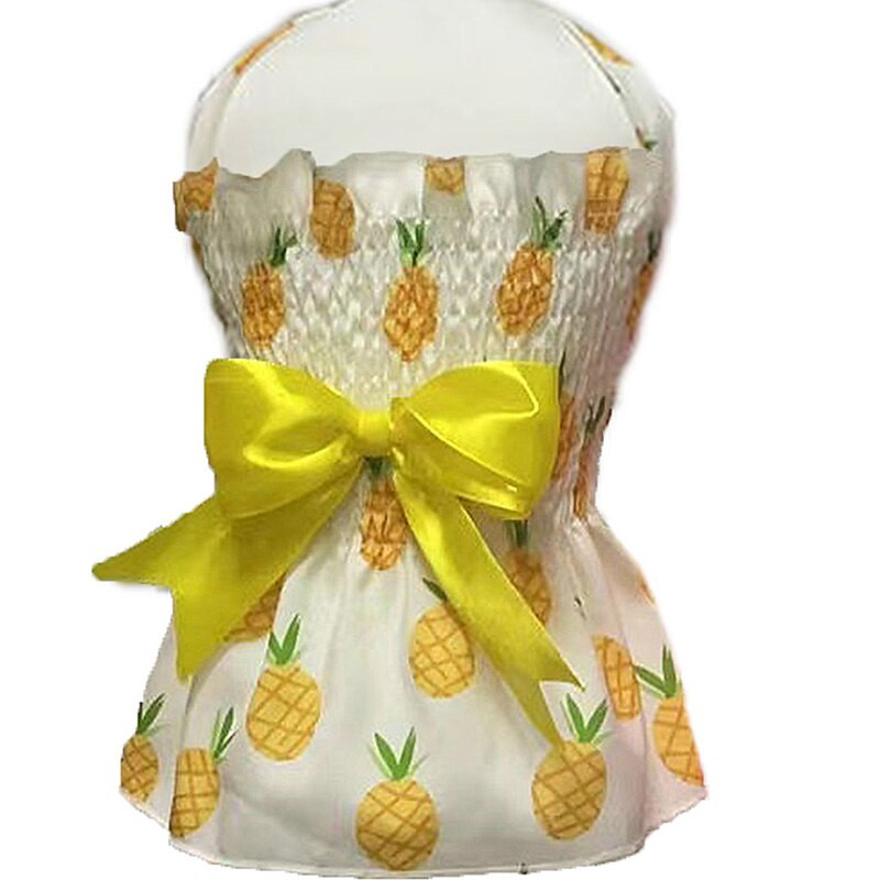 Mielas šuns sijonas Saldi Pet Sling suknelė Kvėpuojanti šunų rūbai Vasaros princesės katės suknelės lankelis katėms Naminių gyvūnų reikmenys