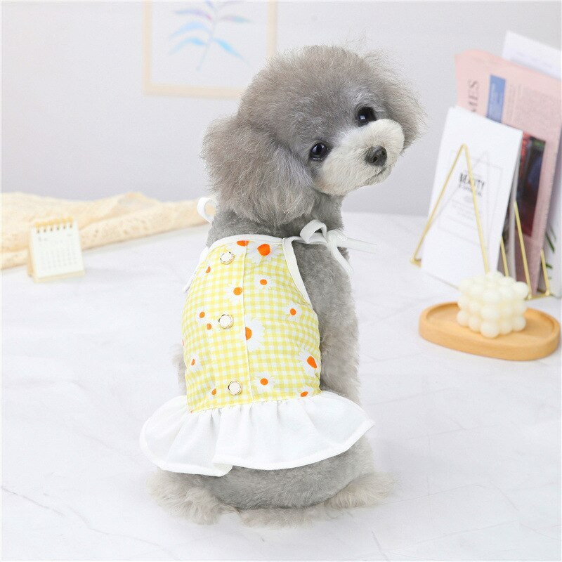 Roztomilé šaty pre psov, sukňa, šaty pre malých psov, oblečenie, letné oblečenie pre domáce zvieratá, yorkshirský, čivava, pomeranský šteňatá, francúzsky buldoček