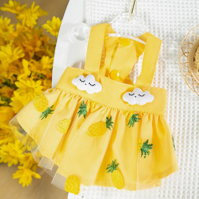 Νέα άφιξη Ρούχα για σκύλους για Άνοιξη Καλοκαίρι Λουλούδι Λεπτά υπέροχα ρούχα για κουτάβι Princess Small Dog Teddy Pet Γιλέκο γάτα Ρούχα φούστα