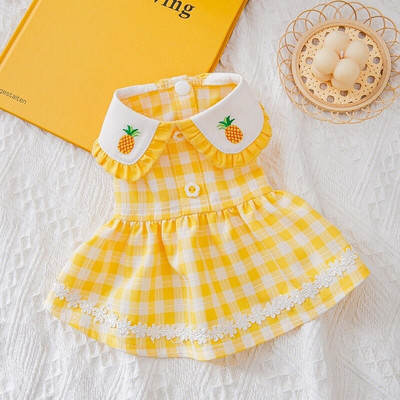 Νέα άφιξη Ρούχα για σκύλους για Άνοιξη Καλοκαίρι Λουλούδι Λεπτά υπέροχα ρούχα για κουτάβι Princess Small Dog Teddy Pet Γιλέκο γάτα Ρούχα φούστα