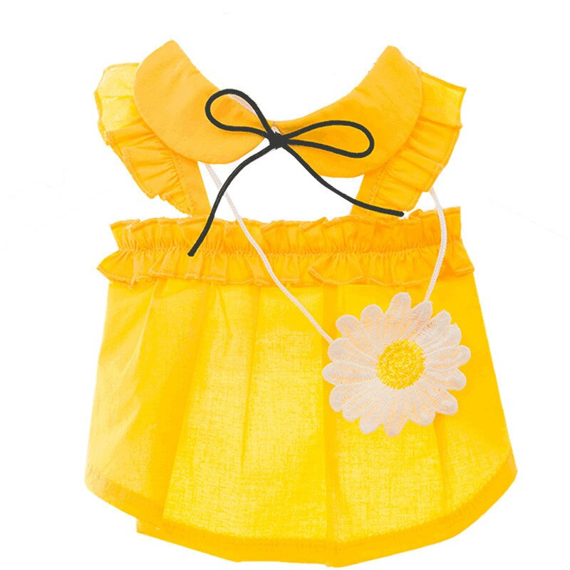 Νέα άφιξη Ρούχα για σκύλους για Άνοιξη Καλοκαίρι Λουλούδι Λεπτά υπέροχα ρούχα για κουτάβι Princess Small Dog Teddy Pet Γιλέκο γάτα Ρούχα φούστα