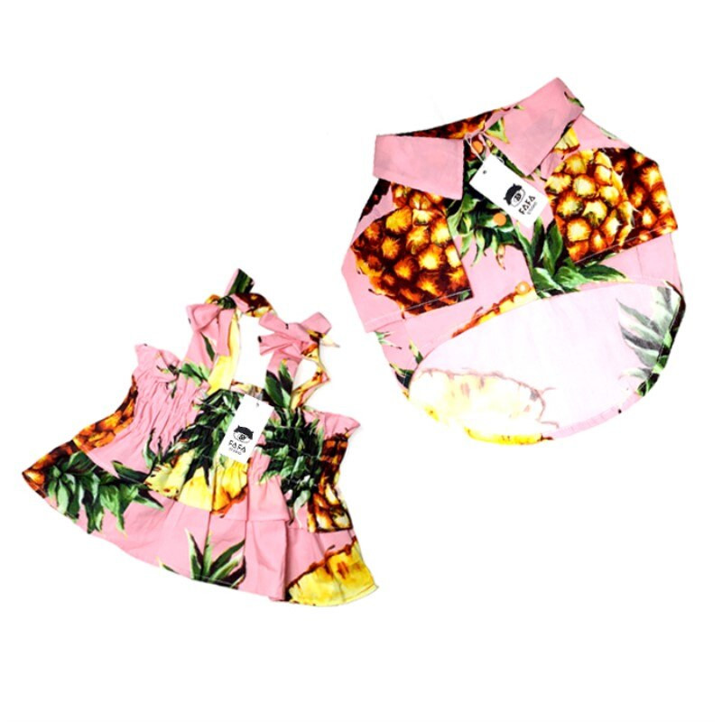 Proizvodi za kućne ljubimce Oprema za pse Dodaci Ljetna moda Ananas Havajski stil Suknje za francuskog buldoga Mops