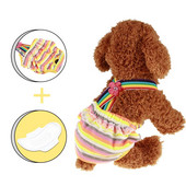 Pantaloni fiziologici pentru câini respirabili Scutece pentru câini Chiloți pentru câini cu floare Pantaloni scurți colorați pentru cățeluși Pantaloni fiziologici pentru animale de companie Rechizite pentru câini