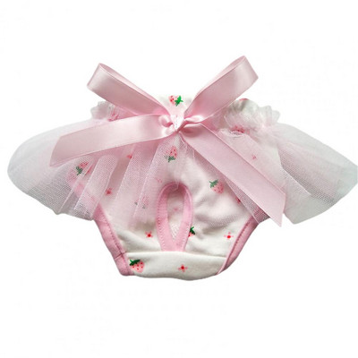 Άνετο κοντό παντελόνι για κατοικίδια Σορτς εμμηνόρροιας Πάνα για σκύλους Διακόσμηση με φιόγκο με κόμπους καλής ελαστικότητας Puppy σορτς Παντελόνι υγιεινής