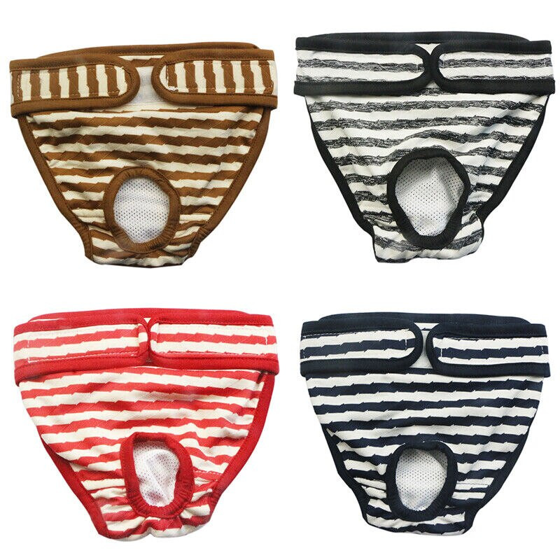 Pantaloni scurți pentru câine Chiloți Menstruație Lenjerie de corp Slip Salopetă Pantaloni fiziologici pentru animale de companie Scutec Lavabil sanitar