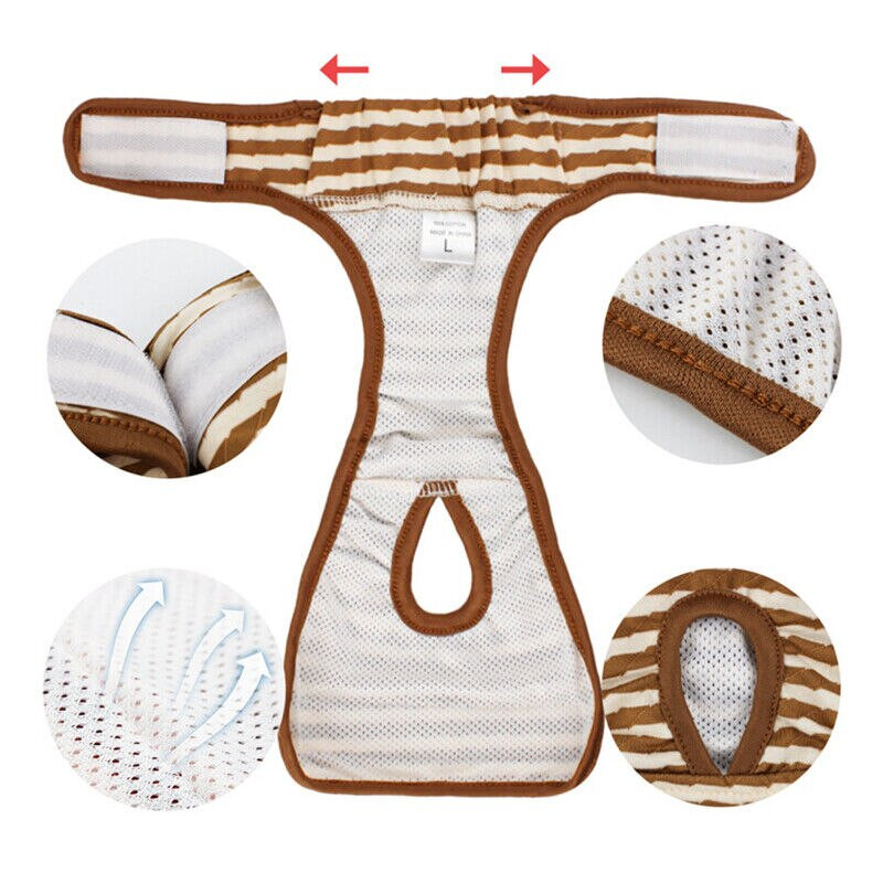 Pantaloni scurți pentru câine Chiloți Menstruație Lenjerie de corp Slip Salopetă Pantaloni fiziologici pentru animale de companie Scutec Lavabil sanitar