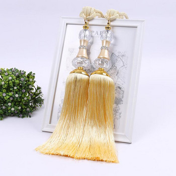 Пластмасови кристални мъниста пискюли декорация на завеси съхранение висяща топка модни домашни текстилни аксесоари въже за вратовръзка