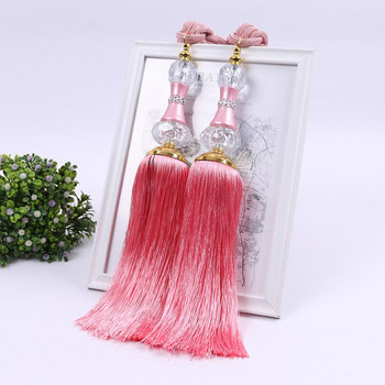 Πλαστική κρυστάλλινη χάντρα φούντες διακόσμηση κουρτίνας αποθήκευσης κρεμαστή μπάλα μόδας οικιακά υφασμάτινα αξεσουάρ σχοινί γραβάτα