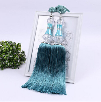 Пластмасови кристални мъниста пискюли декорация на завеси съхранение висяща топка модни домашни текстилни аксесоари въже за вратовръзка