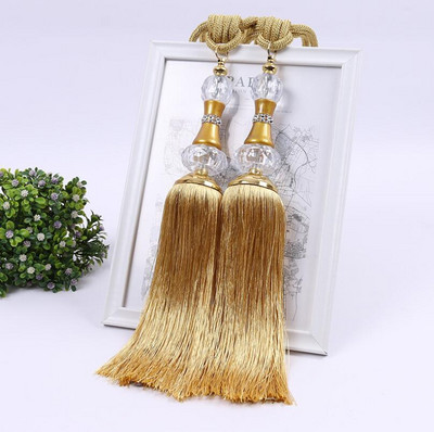 Пластмасови кристални мъниста пискюли декорация на завеси съхранение висяща топка модни домашни текстилни аксесоари въже за вратовръзка