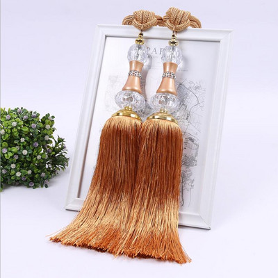 Пластмасови кристални мъниста пискюли декорация на завеси съхранение висяща топка модни домашни текстилни аксесоари въже за вратовръзка