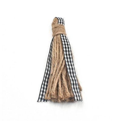 Strapce z juty 12 cm, ozdobná šnúrka v štýle prírodnej juty, na rodinnú výzdobu hotela, svadobnú hostinu...