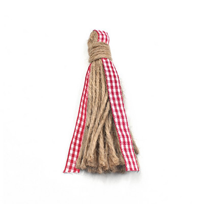 Strapce z juty 12 cm, ozdobná šnúrka v štýle prírodnej juty, na rodinnú výzdobu hotela, svadobnú hostinu...