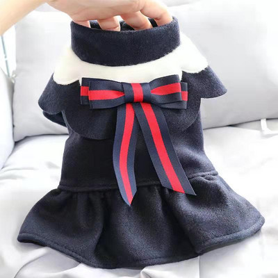Rudens žiemos naminis šuo trumpas sijonas šiltas mados katės šuo Vilnonio audinio sijonas princesė mažiems šunims šuniukas Apranga