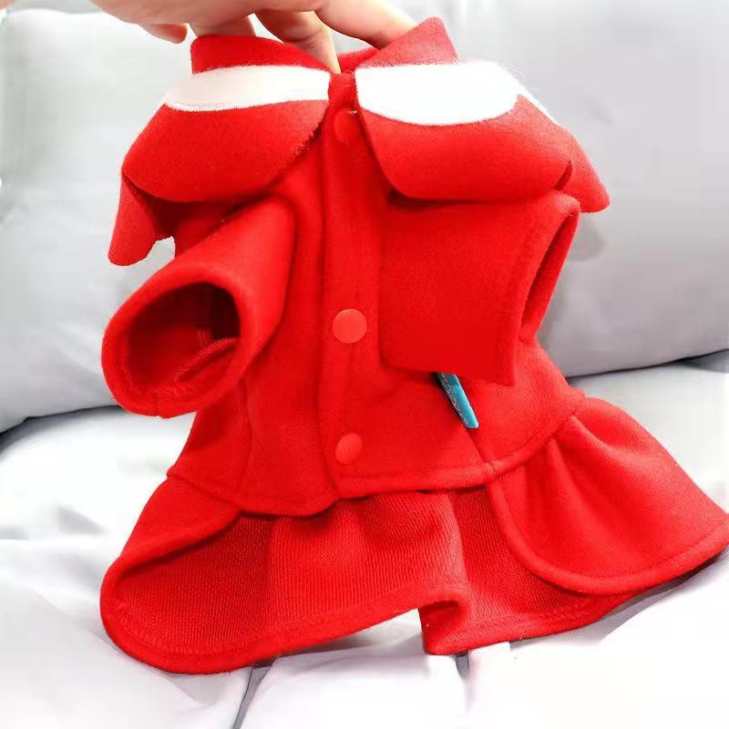 Rudens žiemos naminis šuo trumpas sijonas šiltas mados katės šuo Vilnonio audinio sijonas princesė mažiems šunims šuniukas Apranga