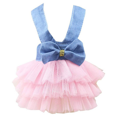 Suvine koerapits Tullle kleit Lemmiklooma koera riided Kutsikas Tutu Pet Bowknot Väike koerte sünnipäevapidu pulmapael Kleit Lemmiklooma riided