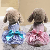 Suknelė šuniukui naminiams gyvūnėliams Sijonas pavasaris vasara mergaičių drabužiai šuniui Madingi lankeliai Mieli naminių gyvūnėlių aksesuarai Čihuahua Yorkie Roupa drabužiai šuniukui