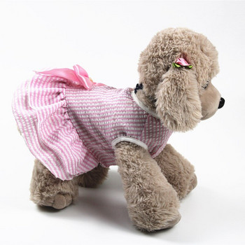 Φόρεμα για κουτάβι για κατοικίδια Φούστα άνοιξη καλοκαίρι για κορίτσι Ρούχα σκύλου Μόδα Φιόγκος Χαριτωμένα ρούχα για κατοικίδια Chihuahua Yorkie Roupa Ρούχα για κουτάβι