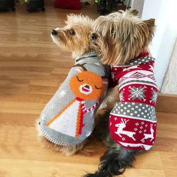 Χειμερινά ρούχα για σκύλους Πουλόβερ για κατοικίδια Ρούχα για χριστουγεννιάτικα ελάφια Ρούχα Chihuahua για κουτάβια πουλόβερ για σκύλους Yorkshire Halloween