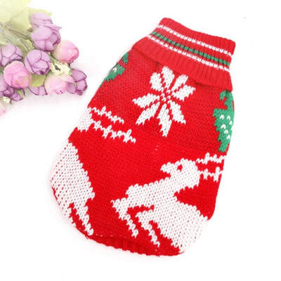 Šunų žieminiai drabužiai Megztinis naminių gyvūnėlių drabužiai Kalėdų elnių drabužiai Čihuahua šuniuko džemperis Jorkšyro Helovino šunų megztinis
