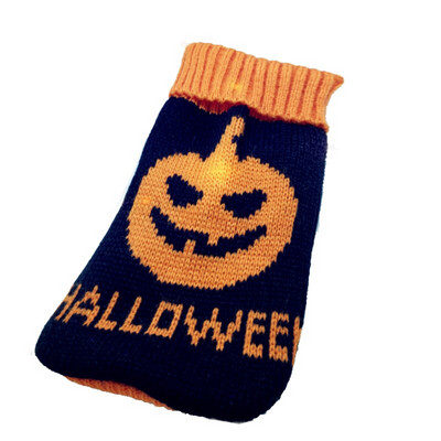 Šunų žieminiai drabužiai Megztinis naminių gyvūnėlių drabužiai Kalėdų elnių drabužiai Čihuahua šuniuko džemperis Jorkšyro Helovino šunų megztinis