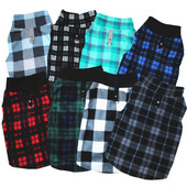 Топли поларени дрехи за домашни кучета Есен Зима Удебелена жилетка Палто Малки средни кучета Тениска Костюм Карирано яке с пръстен за сцепление