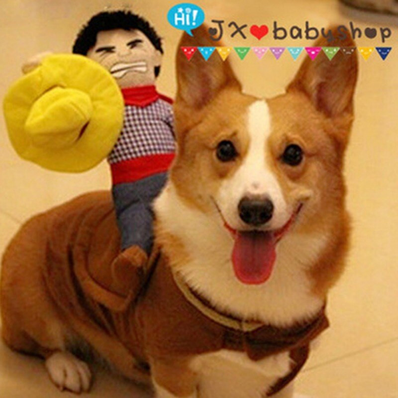 Vtipné jazdecké oblečenie pre domáce zvieratá, kovbojské jazdecké oblečenie pre psov, šteniatko, čivava, plyšový kovbojský rytier, roztomilý cosplay kostým pre domáce zvieratá, najnovšie