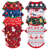 Koera jõuluriided Vest Lemmiklooma särk Lemmikloomade riiete jaoks Väikese kassi kutsika riietus Kassipoja uusaasta kostüüm Chihuahua Teddy Yorkshire