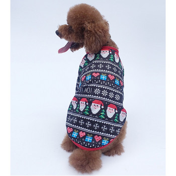 Χριστουγεννιάτικα ρούχα για σκύλους γιλέκο πουκάμισο για κατοικίδια ζώα Μικρή γάτα κουτάβι στολή Πρωτοχρονιάτικη στολή Chihuahua Teddy Yorkshire