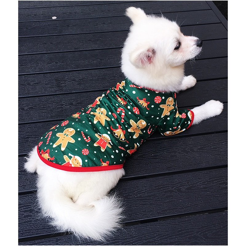 Koera jõuluriided Vest Lemmiklooma särk Lemmikloomade riiete jaoks Väikese kassi kutsika riietus Kassipoja uusaasta kostüüm Chihuahua Teddy Yorkshire