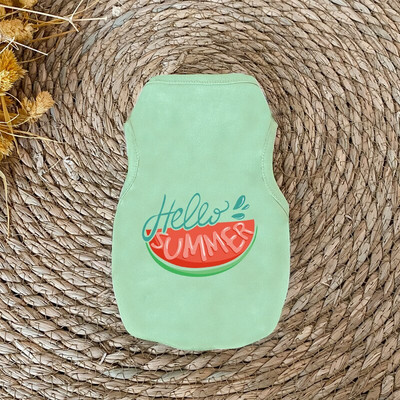 Šunų rūbai mažiems šunims Mieli marginti vasariniai augintiniai marškinėliai šuniukas šuniukas, katės liemenė, medvilniniai marškinėliai, mopso drabužiai, kostiumai